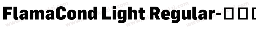 FlamaCond Light Regular字体转换